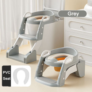 Kids Toilet Ladder Toilet Bowl Training Toilet Ladder Adjustable Foldable Potty Potty Training Seat with Ladder Baby Toddlers Safe Chair