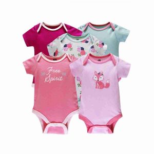 Set 5 bộ bodysuit tay ngắn tam giác cho bé Gái và Trai 2kg - 11kg - áo liền quần bodysuit sleep suit body ngắn tay bodysuit sleep suit body cộc tay body chip bodychip body liền thân body liền quần body cho bé