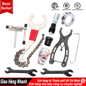 Bộ 6 Dụng Cụ Tháo Líp Xe Đạp Tiện Lợi-Bộ phận ngắt xích Bánh đà Tẩy phục tay quay Cờ lê kéo MTB Xe đạp đường