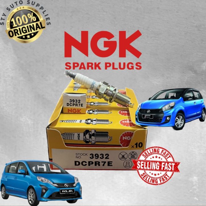 100 ORIGINAL NGK SPARK PLUG DCPR7EA9 FOR MYVI 2007 AND ABOVE Lazada