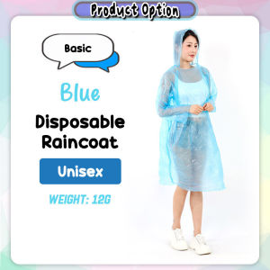 [Datz] Transparent Raincoat Disposable Raincoat Adult Rain Coat Rain Gear Rainwear 雨衣一次性 Baju Hujan - TV30