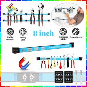 (Fast Delivery)Heavy Duty Magnetic Tool Shelf Magnetic Tool Holder 8-24inch Multi-functional Magnetic Storage Strip Hardware Tool Rack