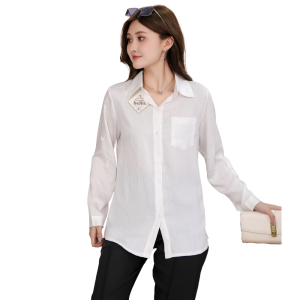 Lings Closet Longsleeve polo blouse for women Plain with buttons fit S-L *3017