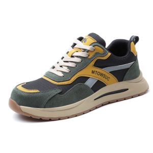 COD Safety Shoes Pria Pendek Ujung Besi Kerja Proyek Olahraga Anti Paku Sepatu Septy Kekinian Lapangan Ringan Nyaman Keren 381