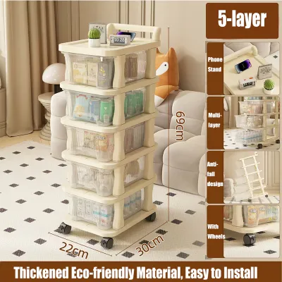GEEK Multi-layer Storage Drawer Cart Sundries Storage rack For kitchen Bedroom Trolley Cart Organizer