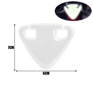 2 cái sáng đi xe đạp phản xạ không thấm nước xe đạp trên đường phản xạ tam giác đèn sau MTB TPU an toàn phản quang phụ kiện xe đạp tam giác