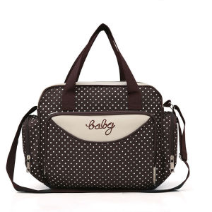 VREN 5pcs Set Diaper Bag One Shoulder Baby Bag Women Travel Handbag for Baby Nursing Mummy Maternity Nappy Bag Luiertas