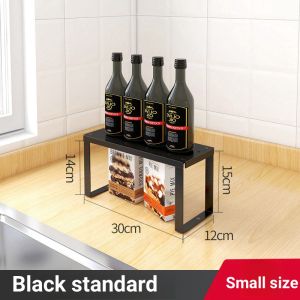 Kitchen Cabinet Shelf Insert Unit Rak Dapur Desktop Table Organizer Storage Rack Stackable Rack- Stackable Rack