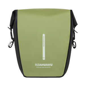 18L Bike Rack Bag Reflective Waterproof Back Seat Carrier Adjustable Buckle Backseat Bag for Mountain Bike MTB Road Bike