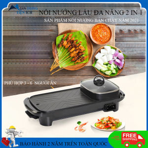 Nồi nướng lẩu đa năng 2 in 1 bếp lẩu nướng dài top 1 bán chạy 2021 công suất lớn 1300w .Bảo hành 2 năm toàn quốc đổi trả 7 ngày .