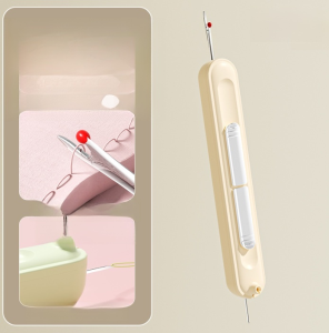 เครื่องมือเย็บผ้าอเนกประสงค์ เครื่องมือร้อยด้ายและถอดด้าย สองในหนึ่งเดียว ต้องมีสำหรับผู้ที่ชื่นชอบงานฝีมือ ปลอดภัยและอ่อนโยนต่อมือ ผลิตภัณฑ์ช่วยเหลือผู้สูงอายุมืออาชีพ