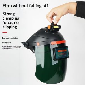 SERENEGLOW Mũ bảo hộ hàn tự động sẫm lại với Giá treo kẹp mạnh cho đèn pha-Phù hợp an toàn không bị trượt lý tưởng cho công việc ở độ cao lớn