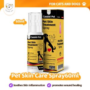 Cassiel Pet Skin Treatment Spray For Anti Fungal Itching Ringworm Mange And Wound Car For Dogs & Cat