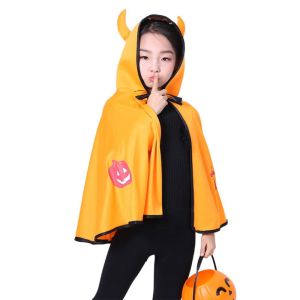 FORUM Kids Witch Cartoon Halloween Party Cloak Hooded Cloak Cosplay Costume Cosplay Props Devil Horn Cloak