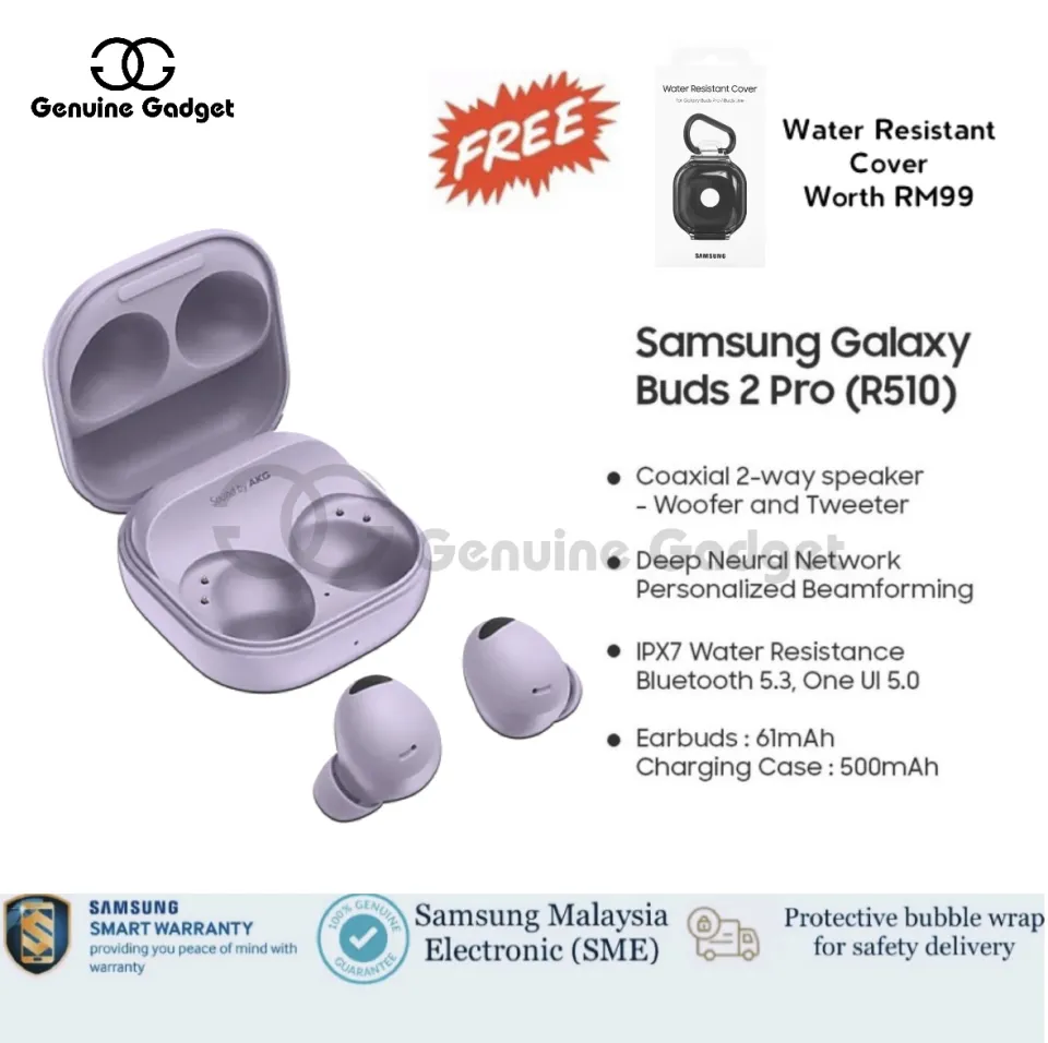 Samsung Galaxy Buds 2 Pro R510 1 YEAR WARRANTY BY SAMSUNG