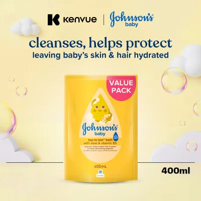 Johnsons Baby Top-To-Toe Bath 400ml Refill