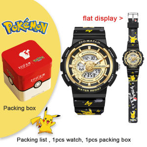 100% Authentic Pokemon Watch for Kids Boys Digital Watch with Luminous 50 meter Waterproof Watch for Girls Children Kids Watch Girl Scratch Resistant Pikachu Birthday Gift Christmas gifts 手表8575