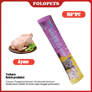 FOLOPETS Snack Kucing Snack Hewan Peliharaan Cat Strip Suplemen Makanan Hewan Peliharaan