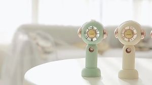 USB Rechargeable Summer Portable Mini Hand Fan Outdoor Travel Electric Water Mist Air Cooling Fan Handheld Air Conditioner Fan