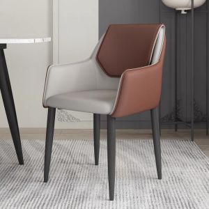 Furiture Rich 4289 เก้าอี้หนัง PU ดีไซน์สวยหรู ทันสมัย ฟองน้ำความหนาแน่นสูง ขาเหล็กหนา รับน้ำหนักได้ดี