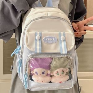 CRNGW Multiple Colors Itabag Zipper Bag Nylon Doll Display Bag Creative Kawaii Travel Backpack Girls and Boys