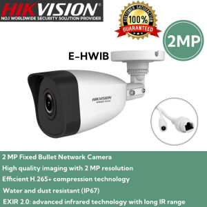 Hikvision IP Camera E-HWIB 2MP/4MP HD Bullet Network Camera POE Camera Wired Outdoor Weatherproof IP Security Camera