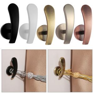 520YOSWI Home Decor Practical Hold Modern Wall Hanger Curtain Holdback Curtain Holder Mounted Metal Hooks