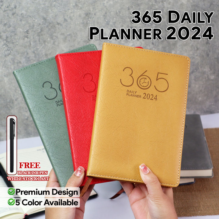 Craft.E 365 Daily Planner Diary Calendar Book 2024 Premium Design Free