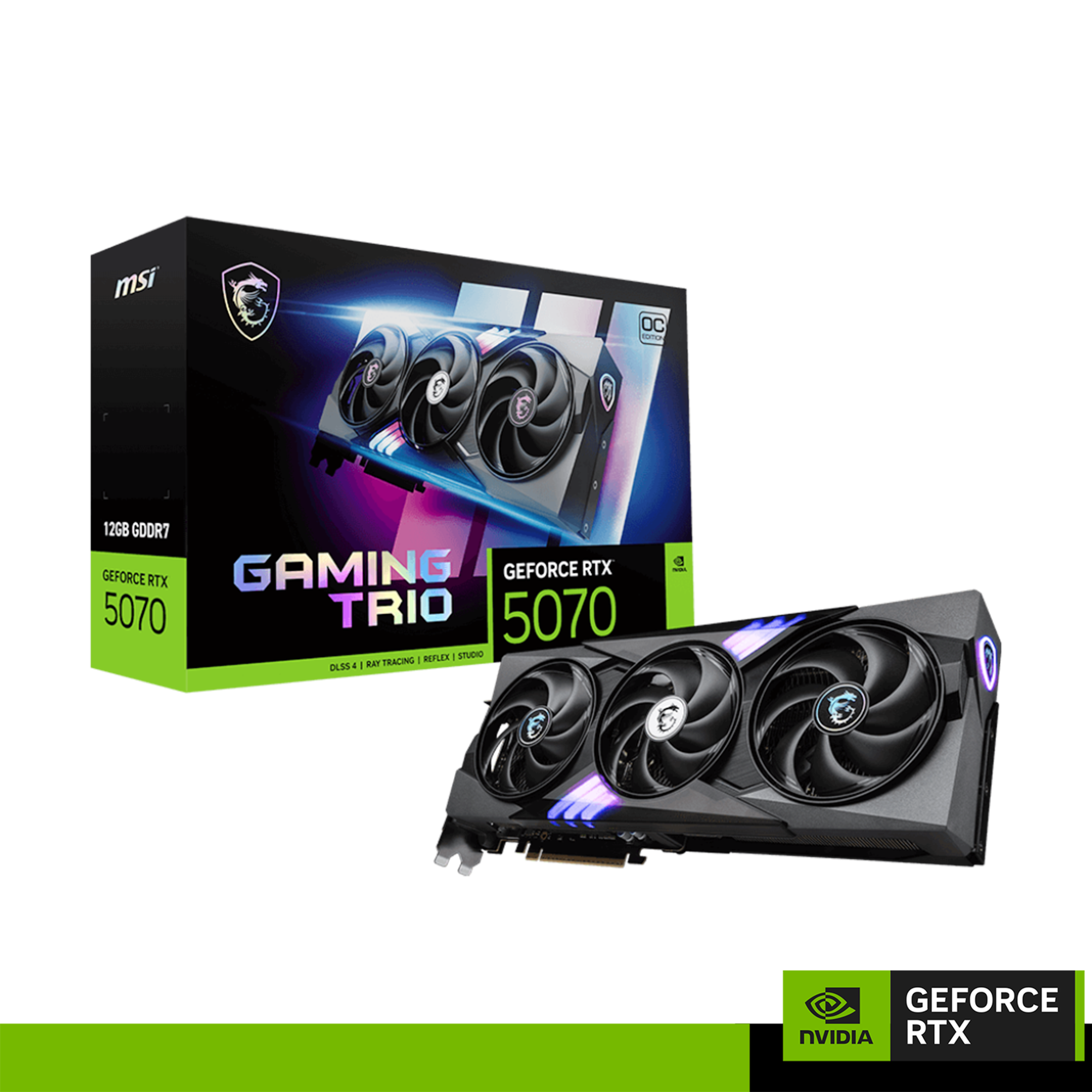 MSI GeForce RTX 5070 GAMING TRIO  OC 12GB GDDR7 192B