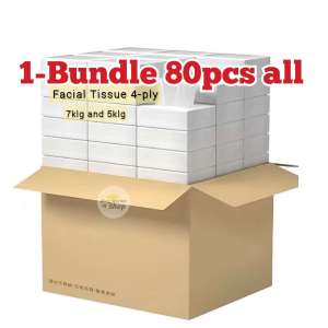 KMS 1Bundle 80PCS SET ALL Packing Tissue Facial Tissue 4-Ply Facial Sanitary toilet paper Tissue towels COD