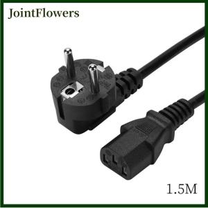 JointFlowers EU Plug Power Cable Power Adapter Extension Cord For Asus Dell HP Notebook TV Monitor PC Computer Printer PC Laptop