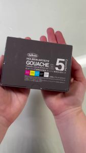 Original Japanese Holbein Opaque Gouache Artist Classical Four Seasons Watercolor Series 15ml Tubular Art Supplies