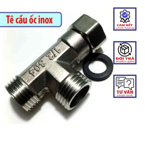 Tê cầuTê chia nước bồn cầu ren 21 chất liệu - inox