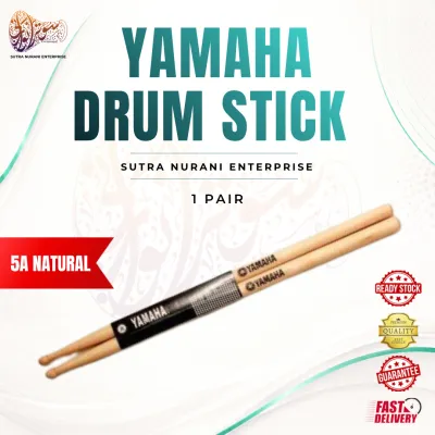 SET SEBATANG DRUM YAMAHA 7A/5A KAYU OAK (SEPASANG)