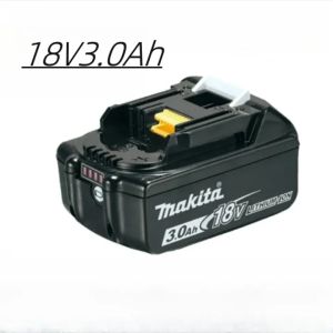 【สินค้าแท้จากโรงงานขายตรง】Makita รับประกัน 1 ปีแบตเตอรี่ลิเธียม 18 โวลต์ 3.0AH / 5.0AH / 6.0AH/8.0AH การชาร์จไฟอัจฉริยะการชาร์จไฟอย่างรวดเร็วในตัวฟังก์ชั่นป้องกันแบตเตอรี่ในตัวชิปหน่วยความจำ