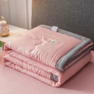 Solid Color Quilted Hypoallergenic Comforter Blanket Super King Queen Single size Single Queen King Size Air Conditioning Quilt