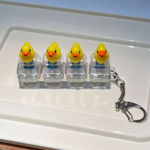 4 Keys LED Cartoon Mechanical Color Keyboard Keychain– Stress Relief Toy