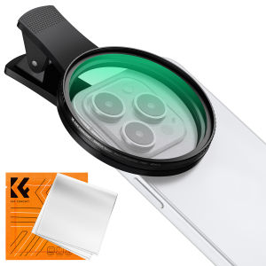 K&F CONCEPT NANO-K 1/4 67mm Black Mist Filter with Universal Rotating Phone Clip and Cleaning Cloths