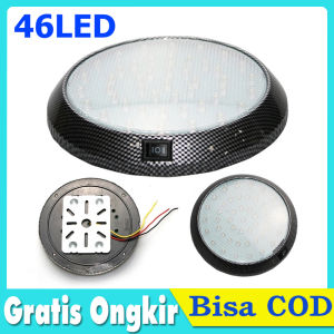 Lampu Baca 46 Led Warna Putih Untuk Interior Atap Mobil