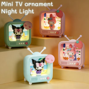 Kuromi Night Light Melody TV Lamp Cute Desk Lamp Luminous Handmade Blind Box Decoration Birthday Gift