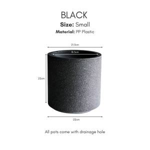 Eza Speckled Space Resin Planter | Eco-Friendly Large Garden Pot | Durable Garden Pot