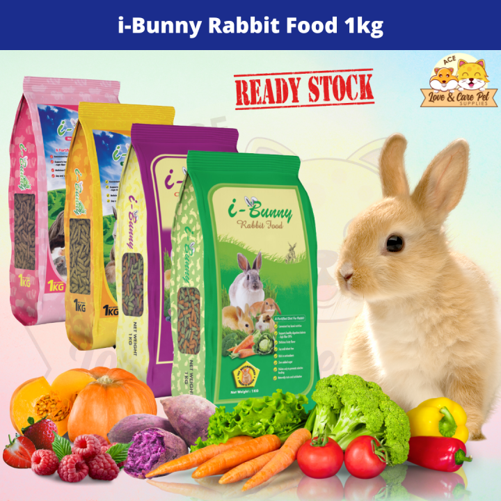 iBunny Rabbit Food Guinea Pig Food 1kg / Makanan Arnab dan Guinea Pig