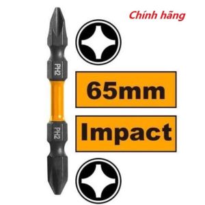 Impact Screwdriver Bit PH2+PH2 Plus Plus INGCO SDBIM21PH233 Mata Obeng