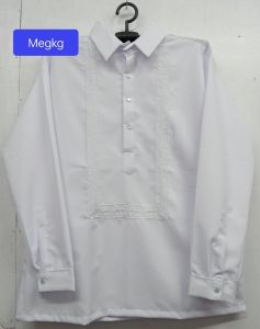 Long Sleeve Barong Menswear Attire