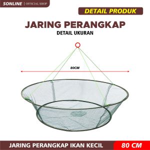 SONLINE - Jaring Perangkap Ikann 80c-100cm Jaring jebakan Ikan/Jaring Pancing Ikan Kepiting Lobster Udang