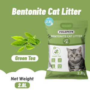 【In Stock】FOLOPETS 2.8L Bentonite Cat Litter Sand Premium Cat Litter Sand Eliminates Odor Lavender Lemon Charcoal