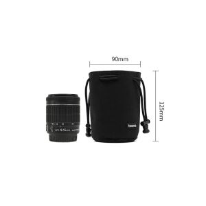 MILDPETAL Grey Black Camera Bag Soft Multi-size Drawstring Pouch High Quality Dustproof Lens Protective Bag For DSLR Camera
