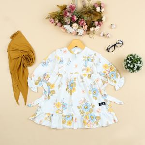 Gamis Anak Perempuan 1 2 3 4 5 6 Tahun Set Jilbab Hijab Hawa