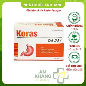 Koras Dạ Dày hộp 20 gói - Hỗ trợ giảm viêm loét và bảo vệ niêm mạc dạ dày