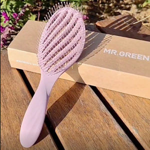 Lược Chải Tóc Mát Xa MR.GREEN Lược Chải Tóc Khoét Lỗ Tạo Kiểu Dụng Cụ Gỡ Rối Mát Xa Da Đầu Cho Tóc Bàn Chải Sấy Khô Nhanh Dành Cho Tóc Khô Ướt